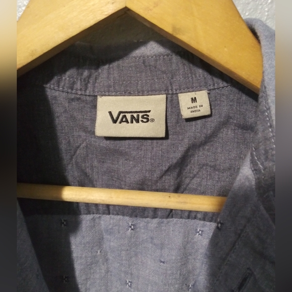 Boys Vans button down blue medium - Picture 3 of 3